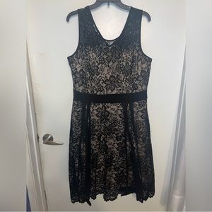 Black lace dress